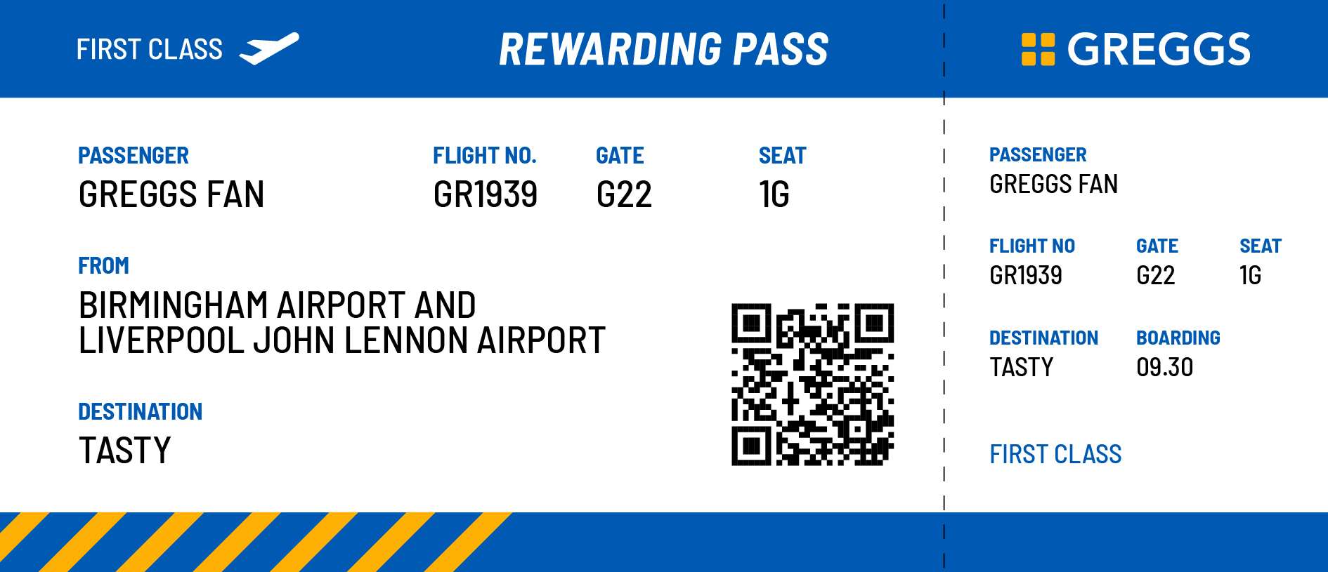 18489 Greggs Airport Boxes Boarding Pass 160X69 Front